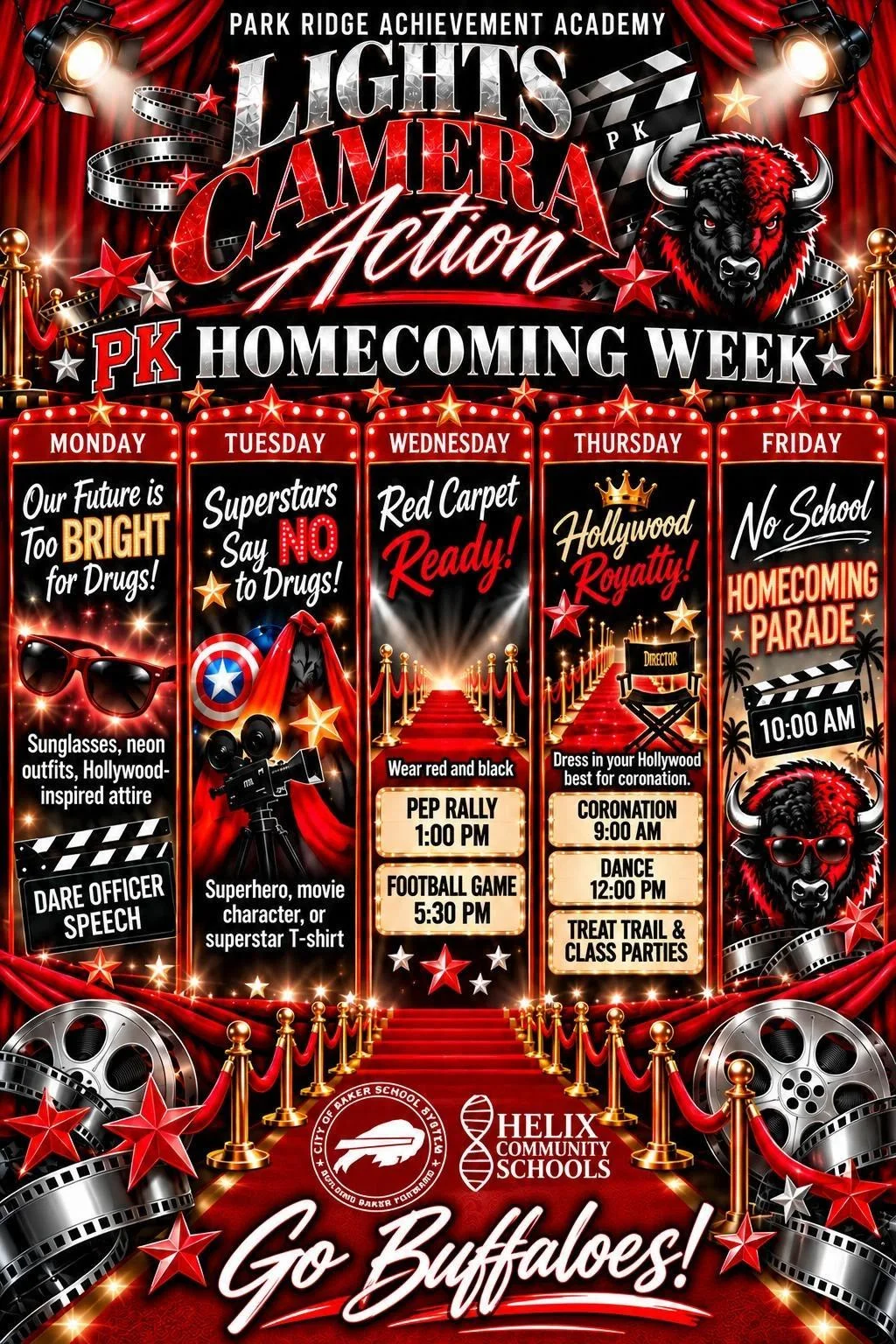 PRAA Homecoming week agenda